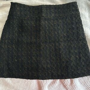 Willi Smith black and gold skirt